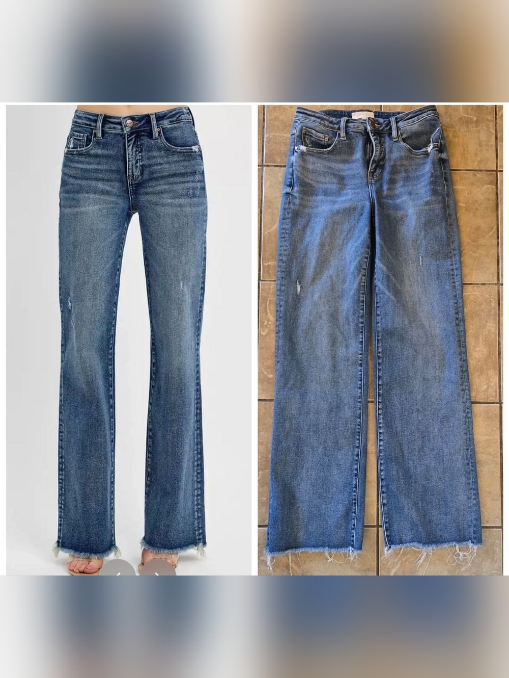 RISEN JEANS- Tummy Control- High-Rise- Straight-Leg- Size 9/29